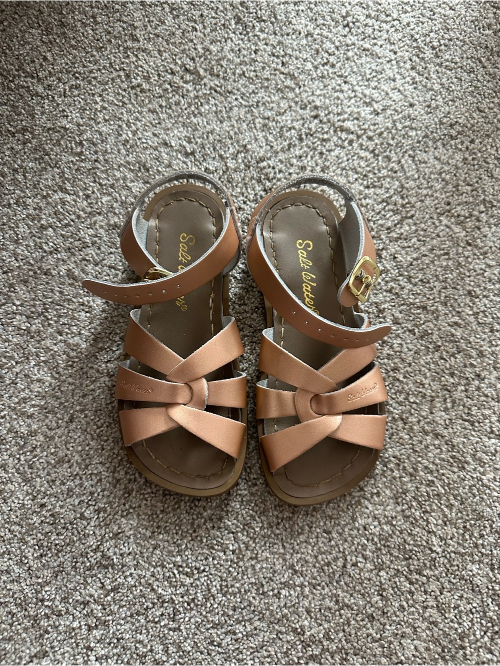 Girls’ salt water rose gold sandals size 11 VGUC